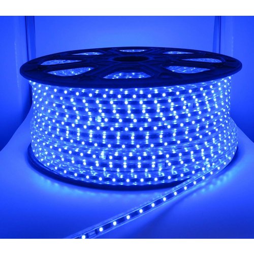 100 Meter High Voltage LED strip Blauw