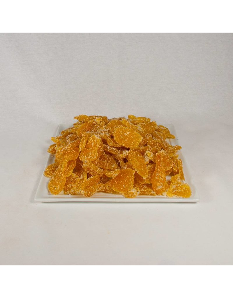 Gember Slices Met Gekristalliseerd Suiker