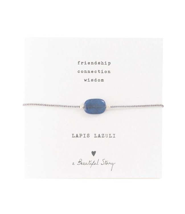 A BEAUTIFUL STORY Gemstone Card Lapis Lazuli