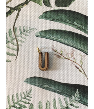 •• Houten letter "U"