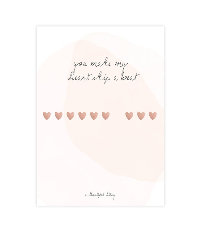 A BEAUTIFUL STORY Postcard Heartbeats