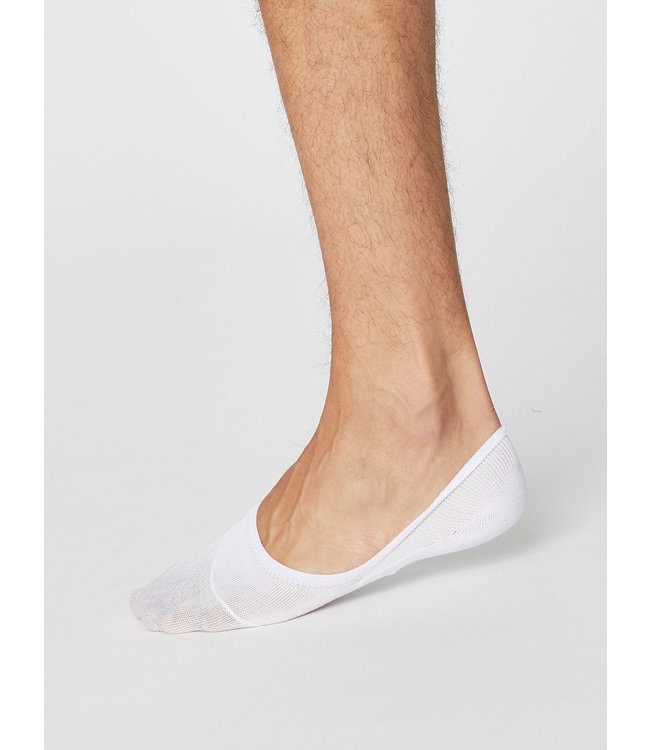 THOUGHT  •• heren No Show Sokken White