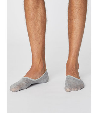 THOUGHT  •• heren No Show Sokken | Mid Grey Marle