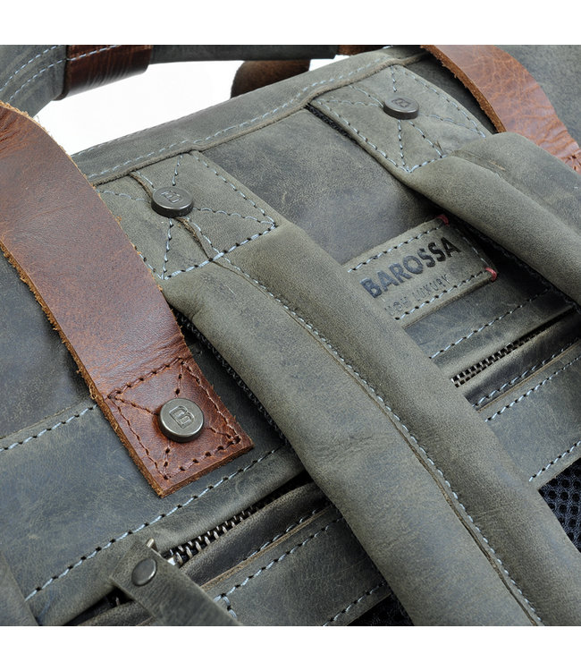 BARBAROSSA Leren Rugzak Ruvido | Military