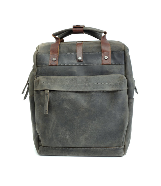 BARBAROSSA Leren Rugzak Ruvido | Military