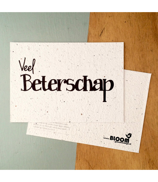 Bloom •• Bloeikaart Veel BETERSCHAP