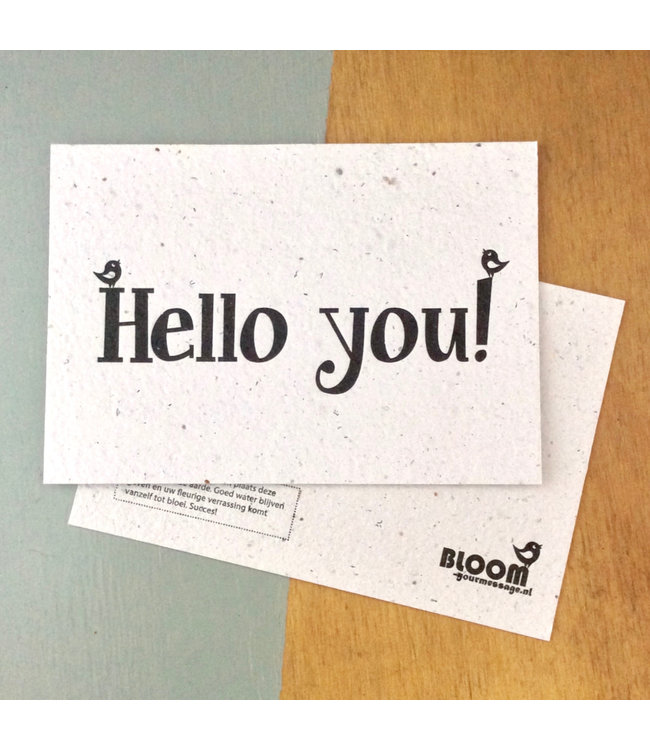 Bloom •• Bloeikaart HELLO YOU