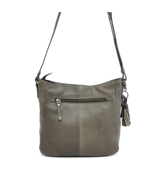 Berba Leren dames cross-shoulder tas Scotch  • Dark green