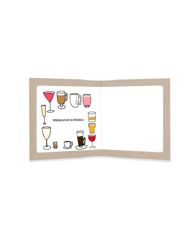 GRAFIQUELIEN •• Wenskaart Wil jij wat met me drinken