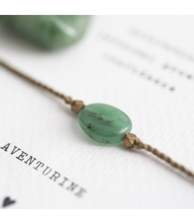 A BEAUTIFUL STORY •• Gemstone Card Aventurijn Gold