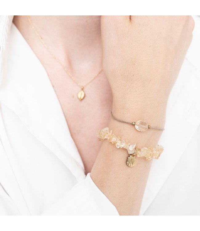 A BEAUTIFUL STORY •• Gemstone Card Citrine Gold