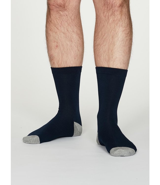 THOUGHT  •• Heren sokken Solid Jack | Navy