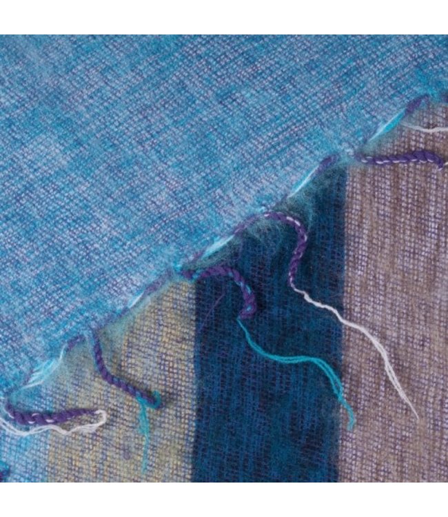 SJAAL MET VERHAAL  •• Sjaal Jeansblauw Blauw