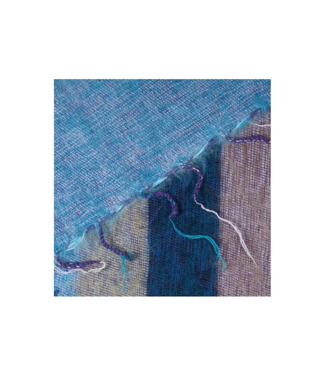 SJAAL MET VERHAAL  •• Sjaal  Jeansblauw Blauw