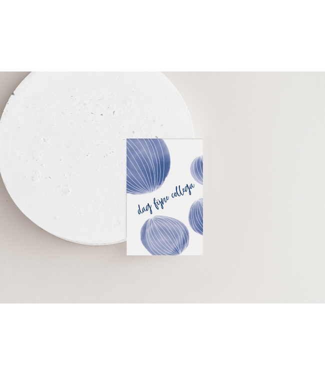 GRAFIQUELIEN •• Cadeaukaartje Dag Fijne Collega | 8,5 x 5,5cm