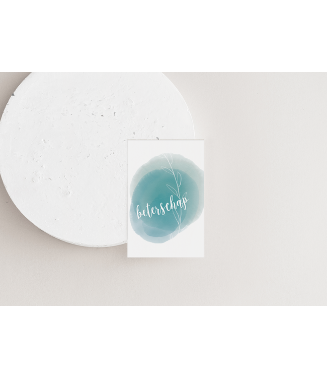 GRAFIQUELIEN •• Cadeaukaartje Beterschap | 8,5 x 5,5cm  - Copy