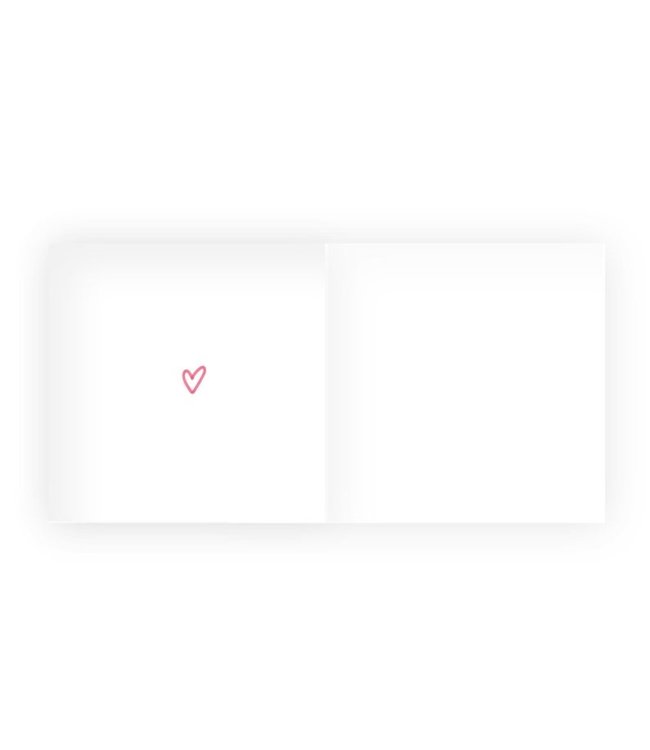 GRAFIQUELIEN •• Wenskaart Roze hart