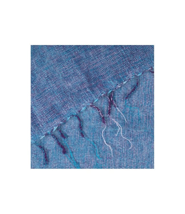 SJAAL MET VERHAAL  •• Kleine Sjaal Lavendelblauw