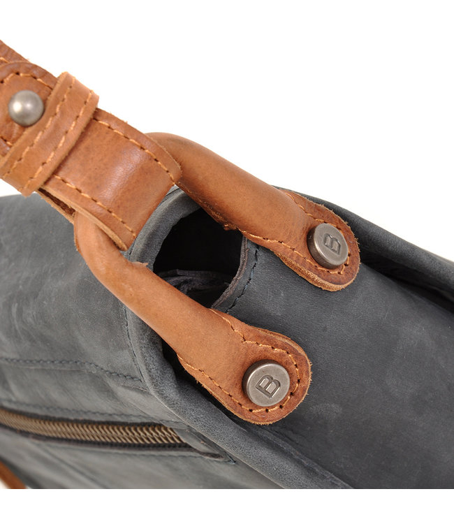 Berba •• leren zadeltas Barbarossa | Navy