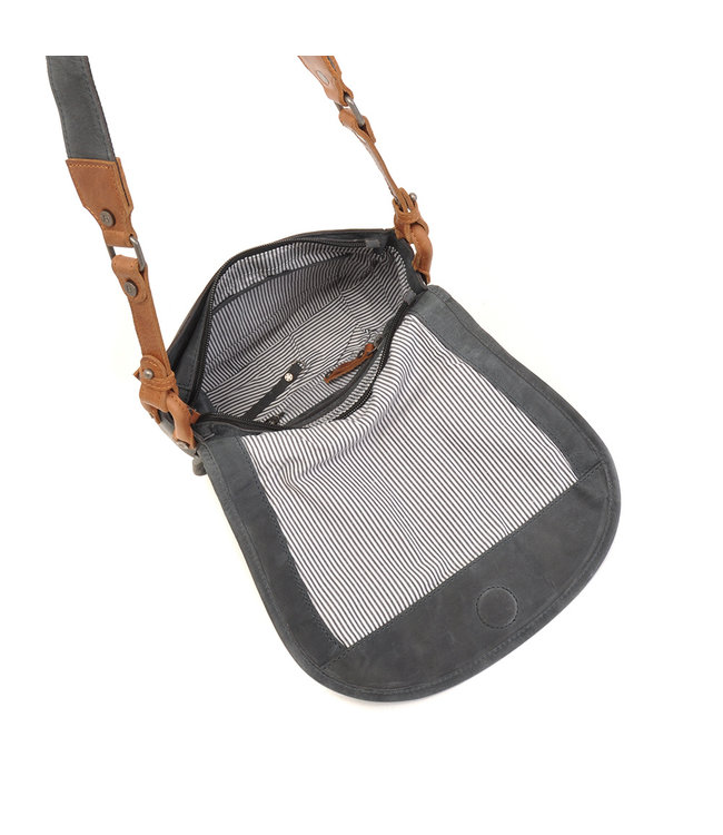 Berba •• leren zadeltas Barbarossa | Navy