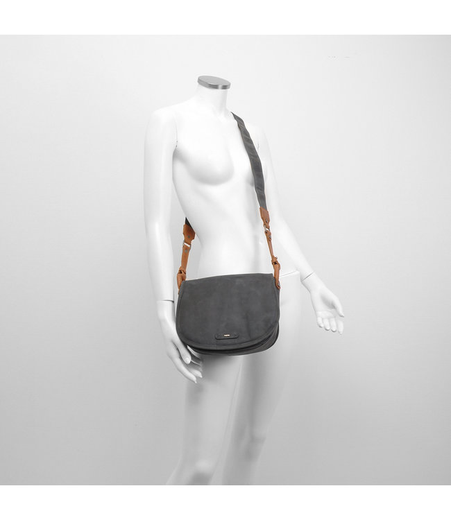 Berba •• leren zadeltas Barbarossa | Navy