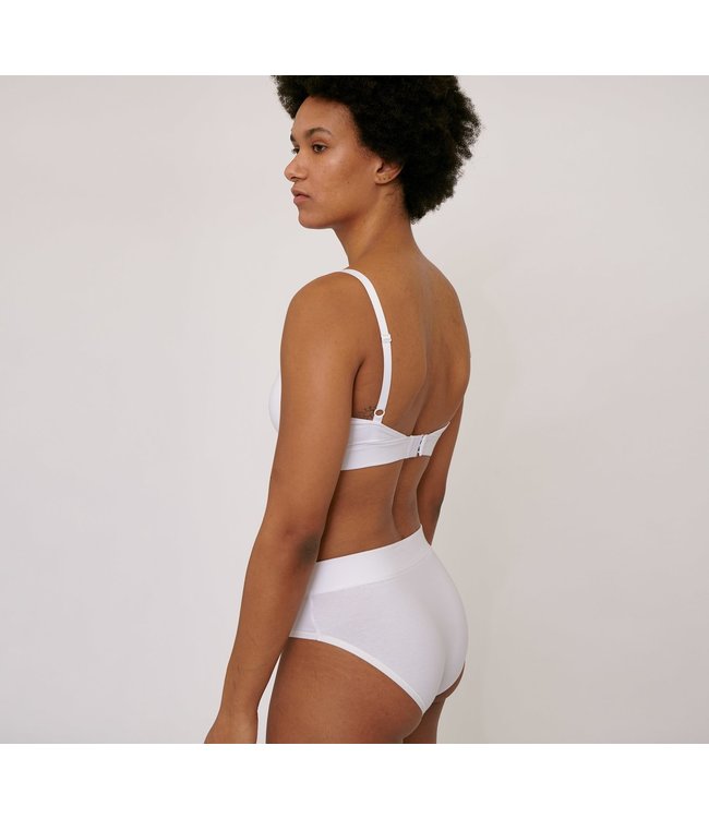 Organic Cotton Triangle Bra White~ By organic basics - De Groene Knoop •  Green Lifestyle Store 