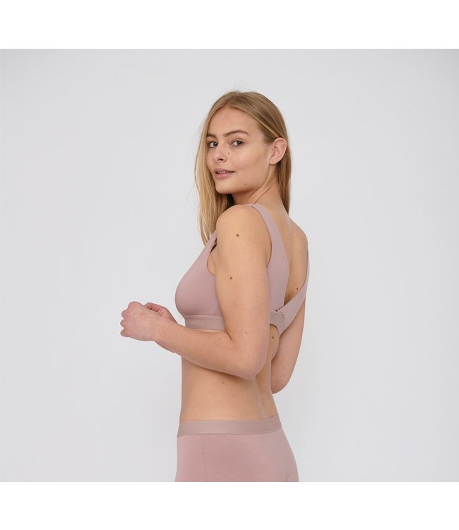 Organic Basics •• TENCEL™ Lite Basic Bralette | Dusty Rose