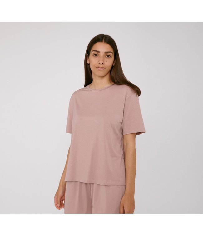 TENCEL™ Lite Tee Dusty Rose ~ By ORGANIC BASICS - De Groene Knoop