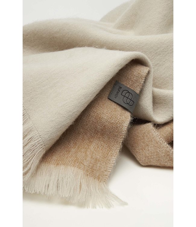 Bufandy •• Brushed Ombre Coral Peach | Alpaca Shawl