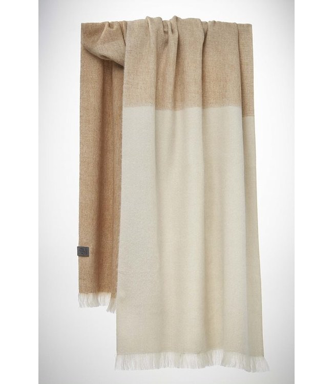 Bufandy •• Brushed Ombre Coral Peach | Alpaca Shawl