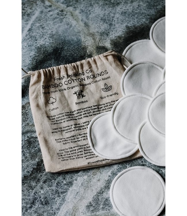 Fresh Thinking Co •• Herbruikbare katoenen bamboe watten pads