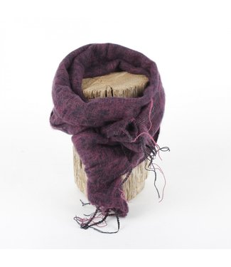 SJAAL MET VERHAAL  •• Sjaal Aubergine