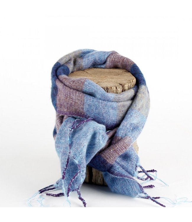 SJAAL MET VERHAAL  •• Sjaal  Jeansblauw Blauw