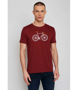 GREENBOMB •• T-shirt Bike Two Guide | burgundy