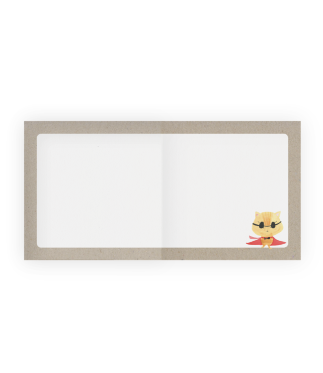 GRAFIQUELIEN •• Wenskaart   ''Superkat''