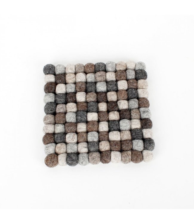 SJAAL MET VERHAAL  •• Onderzetter Vierkant Naturel -Small