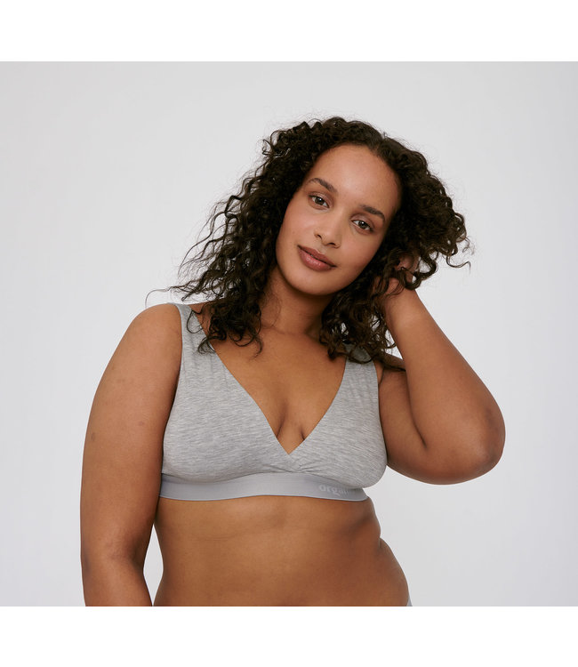 Organic Basics •• TENCEL™ Lite Basic Bralette | grey melange