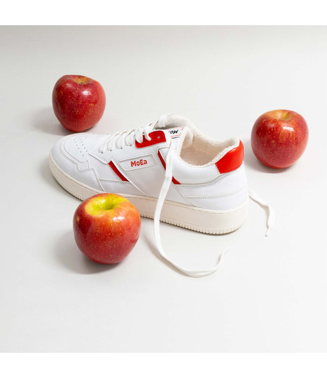 MoEa •• Sneaker GEN1 - APPLE WHITE & RED