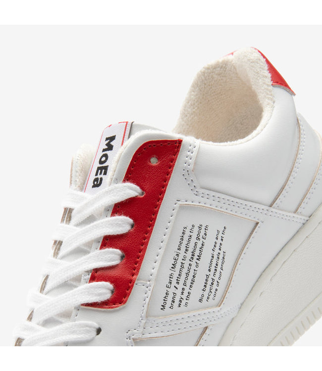 MoEa •• Sneaker GEN1 - APPLE WHITE & RED