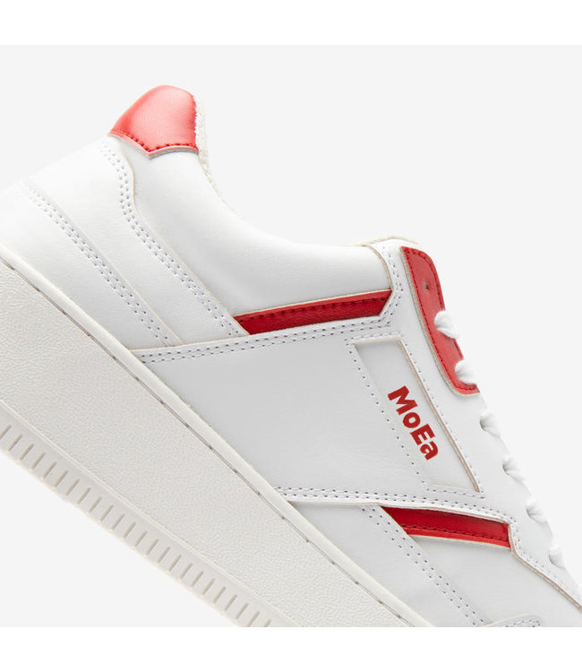 MoEa •• Sneaker GEN1 - APPLE WHITE & RED