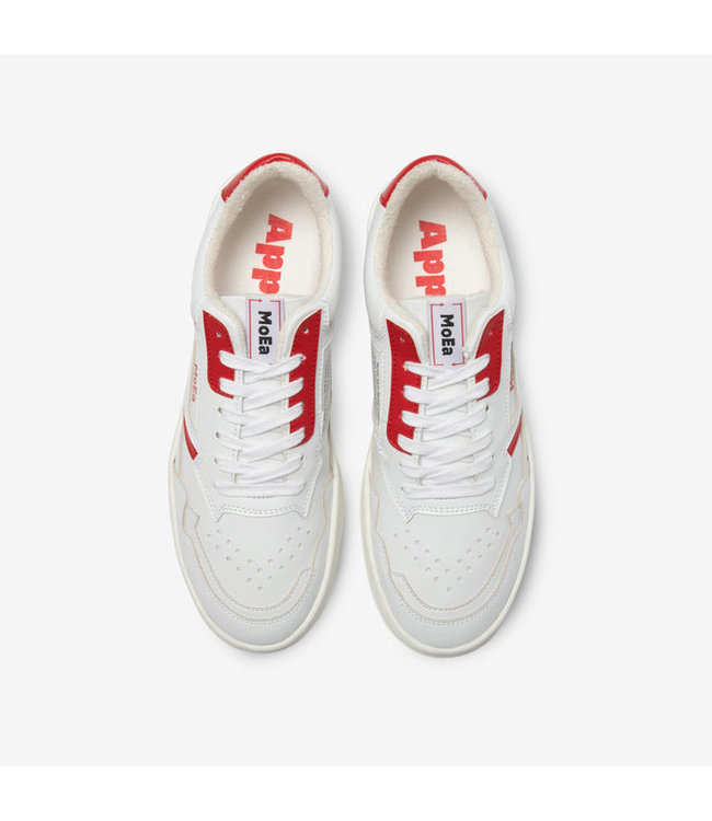 MoEa •• Sneaker GEN1 - APPLE WHITE & RED