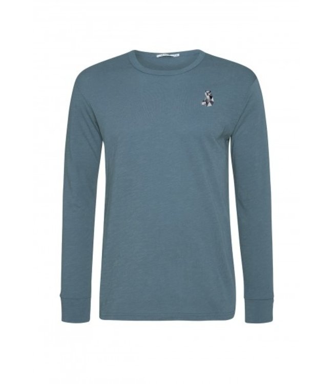 GREENBOMB •• Shirt Animal Bear Lazy Raw  | Thunder Grey