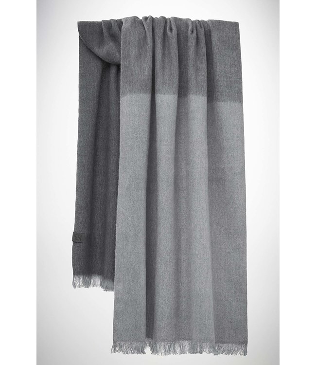 Bufandy •• Brushed Ombre Gloomy Grey | Alpaca Shawl