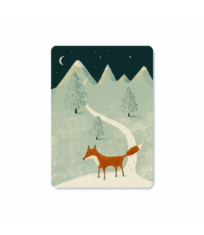 Illu-ster •• Ansichtkaart of A5 print | Winter Fox