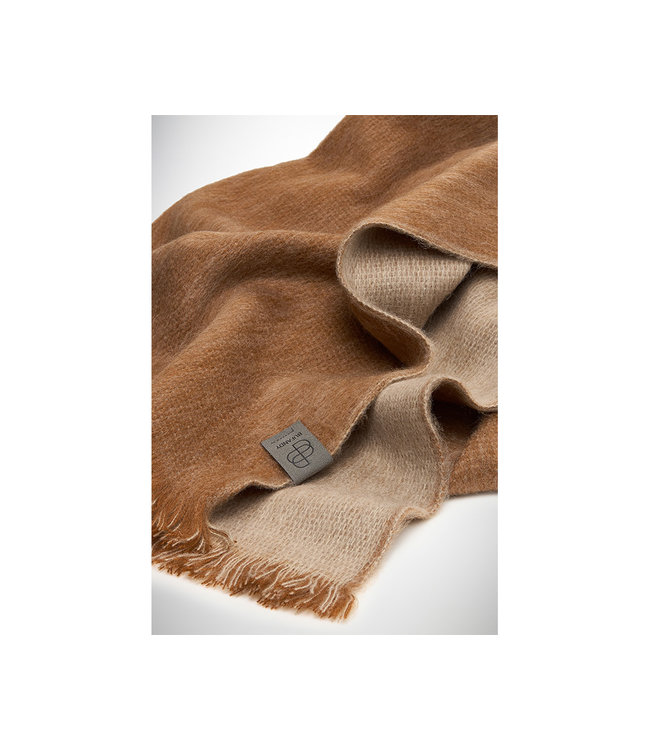 Bufandy •• Brushed Doble Mocha Whip | Alpaca Shawl
