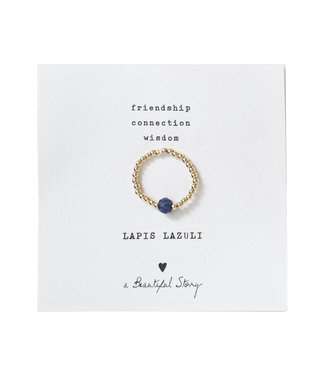 A BEAUTIFUL STORY •• Ring Sparkle GC Lapis Lazuli M/L