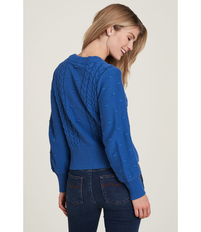 Tranquillo ••  Getailleerde Gebreide Trui  | sapphire