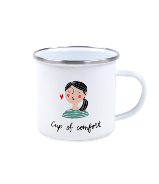 Illu-ster •• Emaille mok | Cup of comfort