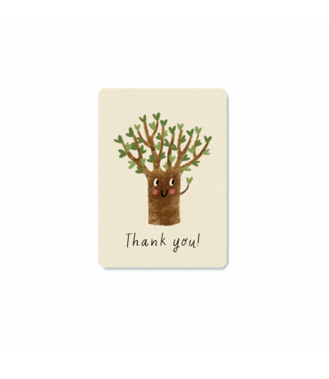 Illu-ster •• Minikaartje | Thank you tree