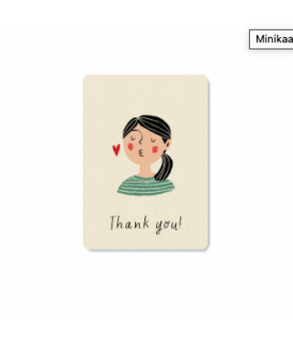 Illu-ster •• Minikaartje | Thank you kiss